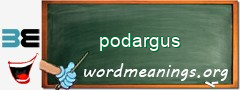 WordMeaning blackboard for podargus